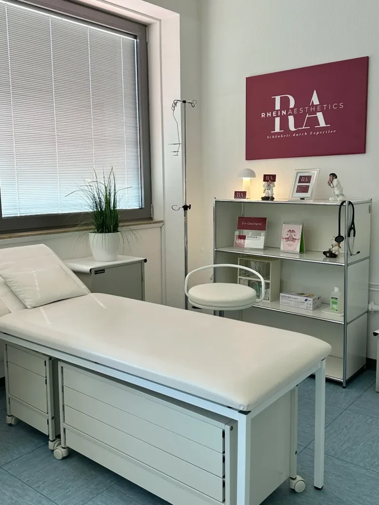 Botox Hyaluron Praxis in Ratingen Praxisraum für die Behandlungen in Ratingen, modern ausgestattet und hygienisch eingerichtet.